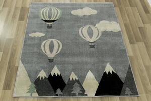 Dětský koberec Dream 18127/190 Balóny šedý