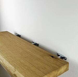Melzevo Dřevěná dubová police - 75 x 22 x 4 cm