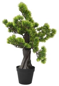 Umělá bonsaj borovice s květináčem 70 cm zelená