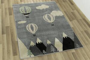 Dětský koberec Dream 18127/190 Balóny šedý