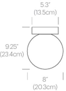 Pablo designová nástěnná svítidla Bola Sphere (Ø20 cm)