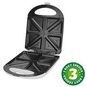 Toustovač Väline Namsok na 8 trojúhelníkových toastů, 1400W, bílý, 3 roky záruka