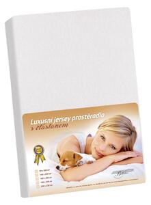 BELLATEX Jersey LUX Bílá 90x200 cm