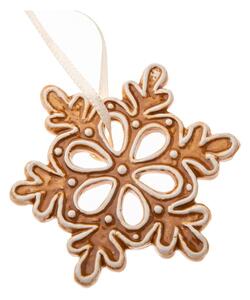 Keramická vánoční ozdoba ø 6 cm Gingerbread Flake – Dakls