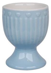 Stojánek na vajíčko porcelánový Love v modré barvě (ISABELLE ROSE)