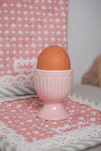 Stojánek na vajíčko porcelánový Love v růžové barvě (ISABELLE ROSE)