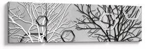 Abstraktní obraz se stromy (170x50 cm)