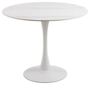 Actona Jídelní kulatý stůl Malta 90 cm keramika/bílý mramor