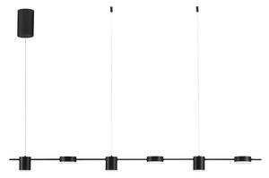 Nova Luce Černé kovové závěsné LED světlo Riaz 150 cm