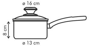 Rendlík PRESTO s poklicí ø 16 cm, 1,4 l, antiadhezní povlak