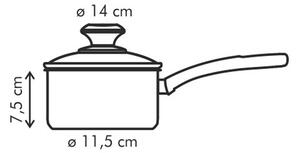 Rendlík PRESTO s poklicí ø 14 cm, 1,0 l, antiadhezní povlak