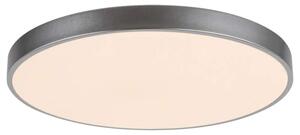 Rabalux 3317 TESIA - LED stropní svítidlo ve stříbrné barvě s dálkovým ovladačem, Ø 60cm, 60W, 3000 - 6000K (Přisazené velké stropní kulaté svítidlo stmívatelné dálkovým ovládáním)