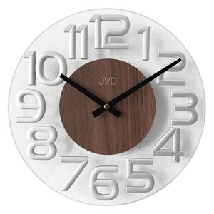 JVD Luxusní skleněné nástěnné designové hodiny JVD HT098.4