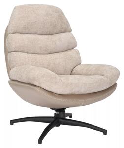 Signal Otočné designové lounge křeslo GISELLE béžové
