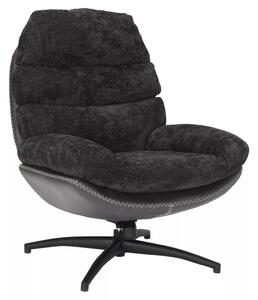 Signal Otočné designové lounge křeslo GISELLE černé