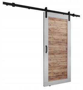 Posuvné dveře LOFT ADIO 1 bílý + dub Craft zlatý 70