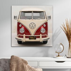 DUBLEZ | Dřevěný obraz - VW TYPE 2 • T1 • 1967 | UV tisk, Premium