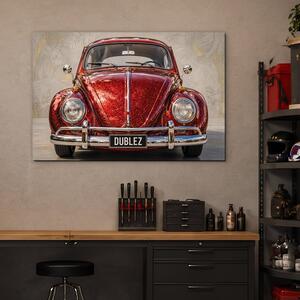 DUBLEZ | Dřevěný retro obraz auta - VW Beetle • 1967 | UV tisk, Premium