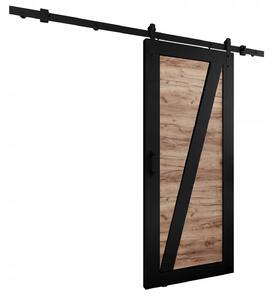 Posuvné dveře LOFT ADIO 3 černý + dub Craft zlatý 60