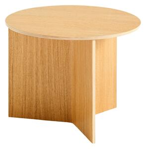 HAY Stolek Slit Table Wood, Round Oak