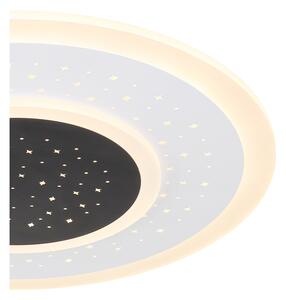 GLOBO Přisazené stropní LED osvětlení GISELL, 44W, teplá bílá-studená bílá, kulaté, černobílé 48133-44