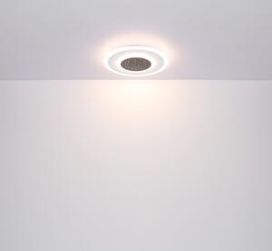 GLOBO Přisazené stropní LED osvětlení GISELL, 44W, teplá bílá-studená bílá, kulaté, černobílé 48133-44