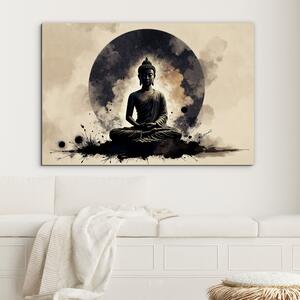 DUBLEZ | Moderní obraz na dřevě - Buddha | UV tisk, Premium