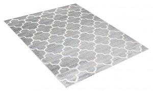 Makro Abra Kusový koberec MIA 4496B světle šedý krémový Rozměr: 80x150 cm