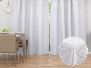 Biante Dekorační závěs Monako PM-123 Mramor bílý - šířka 140 cm 140x140 cm