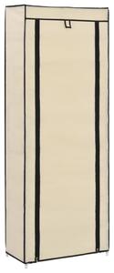 Botník s potahem - krémový | 57x29x162 cm
