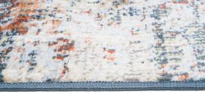 Makro Abra Kusový koberec MIA 5221B Abstraktní moderní krémový tmavě modrý Rozměr: 80x150 cm