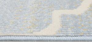 Makro Abra Kusový koberec MIA 4496B světle modrý krémový Rozměr: 80x150 cm