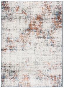 Makro Abra Kusový koberec MIA 5221B Abstraktní moderní krémový tmavě modrý Rozměr: 140x200 cm