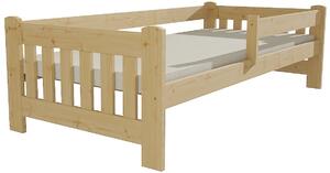 Dětská postel DP 022 (Barva dřeva: surové dřevo, Rozměr: 90 x 160 cm)