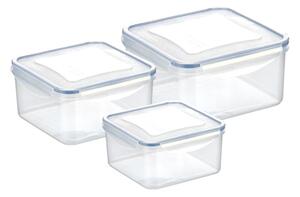 Dóza FRESHBOX 3 ks, 0,4; 0,7; 1,2 l, čtvercová