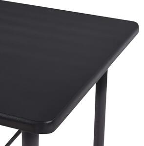 Barový stůl Covello - MDF - 120x60x110 cm | černý