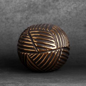 Dekorační koule EMMI | černě zlatá