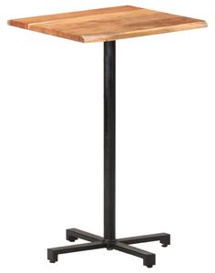 Barový stůl Dansey - s živými hranami - akáciové dřevo | 50x50x110 cm
