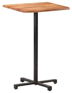 Barový stůl Dansey - s živými hranami - akáciové dřevo | 50x50x110 cm