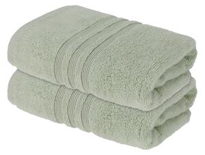 Livarno® Froté ručník Zero Twist, 50 x 100 cm, 500 g/m2, 2 kusy (zelená) (100398571003)