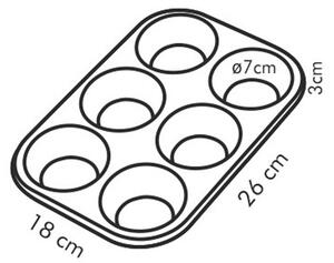 Forma 6 muffinů DELÍCIA 26 x 18 cm