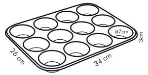 Forma 12 muffinů DELÍCIA 34 x 26 cm