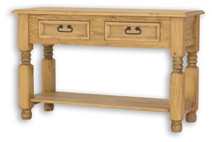 LT700 dřevěný rustikální stolek z přírodní borovice Drewmax (Povrch přírodní vosk!)