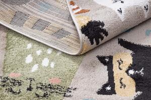 Dywany Luszczow Dětský kusový koberec FUN Kittens, kočky béžová Rozměr koberce: 80 x 150 cm