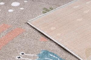 Dywany Luszczow Dětský kusový koberec FUN Sweety, jednorožec, duha béžová Rozměr koberce: 160 x 220 cm