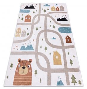 Dywany Luszczow Dětský kusový koberec FUN Polar, ulice, les, krém Rozměr koberce: 120 x 170 cm