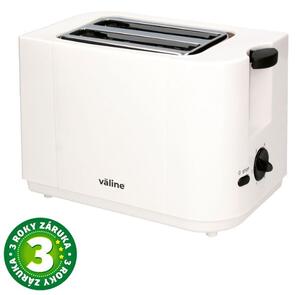 Topinkovač na 2 toasty Väline Avocato 700W funkce přihřátí a rozmrazení bílý 3 roky zár