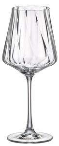 Crystal Bohemia Cettia optic sklenice na víno 600 ml 6 ks