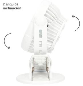 Malý USB ventilátor Fune s klipem i samostojný, nabíjecí, 3W, 2 rychlosti, 3 roky záruka