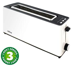 Velký topinkovač na 2 toasty Fletcher 900W funkce přihřátí a rozmrazení bílý 3 roky zár
